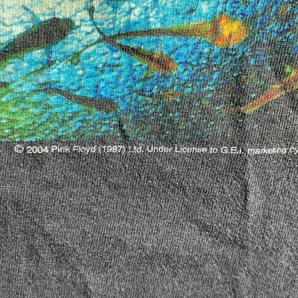 𝅺X: Men’s Pink Floyd AAA Charcoal Gray 2004 Crew Neck T-Shirt - Picture 5 of 7